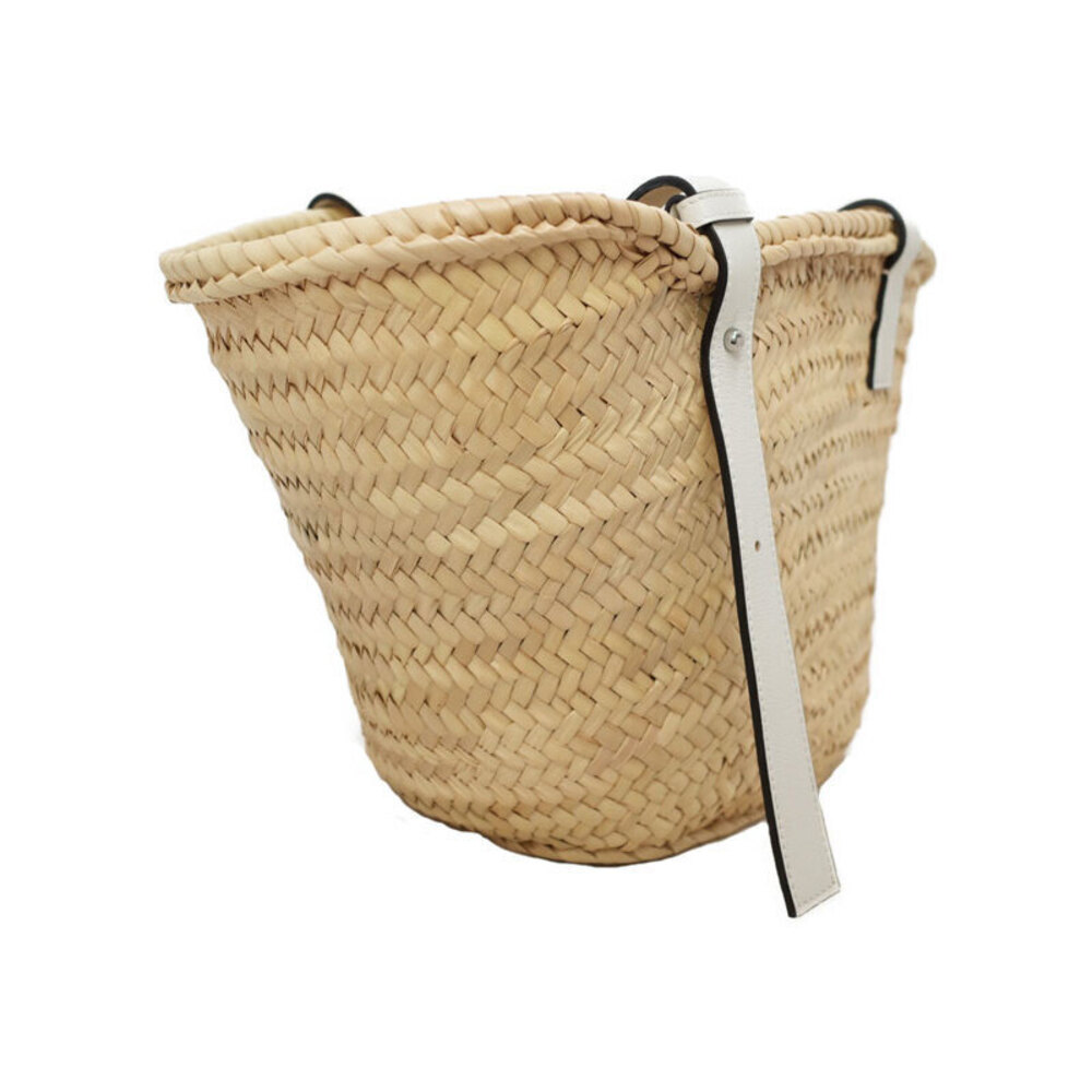 Loewe leather anagram Tan palm Ibiza Paula woven leaf Bag Basket calfskin